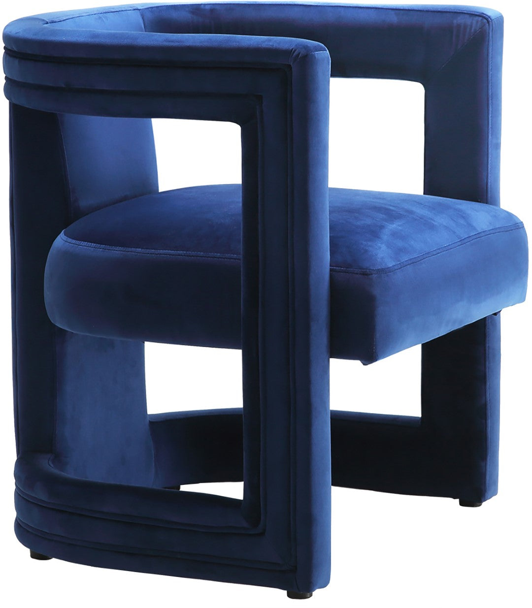 Meridian Furniture Blair Velvet Contemporary Accent Chair - Thumbnail 2