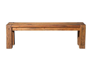 Alpine Furniture Shasta Dining Bench, Salvaged Natural ORI-913-03 Salvaged Natural Plantation Mahogany Solids & Veneer 59 x 15 x 18