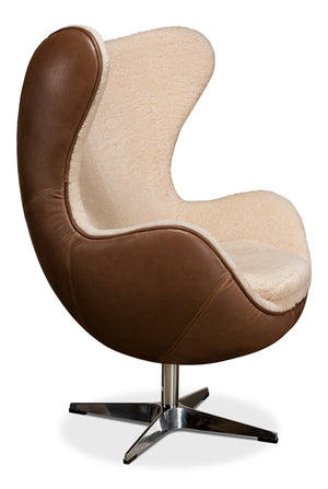 Jacobean Mid 20th Century Egg Chair