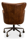 Andrew Jackson Desk Chair - Vintage Cigar