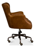 Andrew Jackson Desk Chair - Cuba Brown
