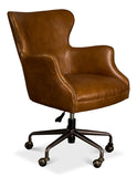 Andrew Jackson Desk Chair - Cuba Brown