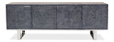 Bronzini Credenza - Embossed Blue/Grey