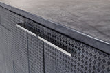 Bronzini Credenza - Embossed Blue/Grey