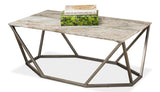 Trapezoid Coffee Table - Marble Top