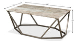 Trapezoid Coffee Table - Marble Top