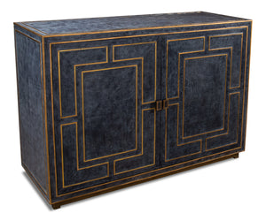 Bel Air Blue Leather Buffet