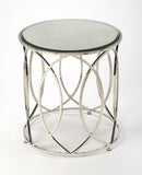 Desiree Mirror and Nickel End Table