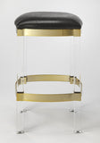 Butler Specialty Jordan Acrylic & Black Leather Counter Stool 5322034