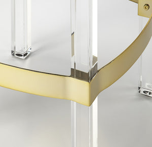 Butler Specialty Jordan Acrylic & Black Leather Counter Stool 5322034