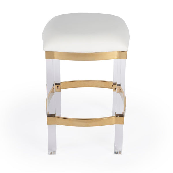 Butler Specialty Jordan Acrylic & Polished Brass Counter Stool 5322402