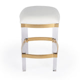 Butler Specialty Jordan Acrylic & Polished Brass Counter Stool 5322402