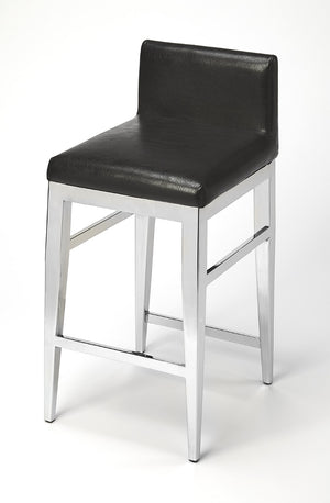 Butler Specialty Kelsey Stainless Steel Faux Leather Counter Stool 5324034