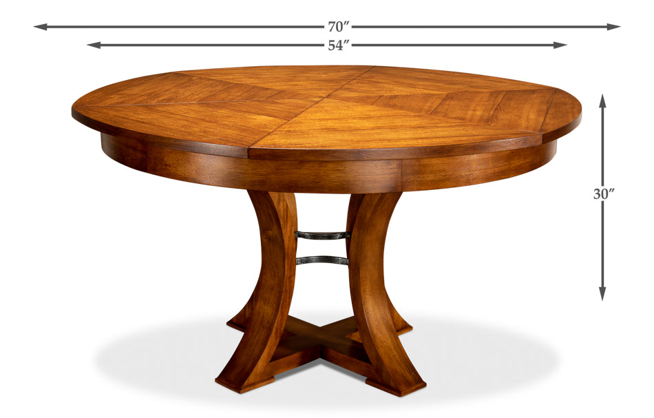 Oxford Jupe Dining Table - Medium - Aged Tobacco