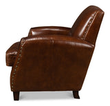The Taft Lounge Chair - Vintage Cigar