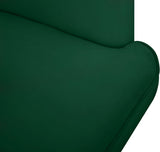 Rays Velvet / Engineered Wood / Iron / Foam Contemporary Green Velvet Accent Chair - 27" W x 28.5" D x 30" H