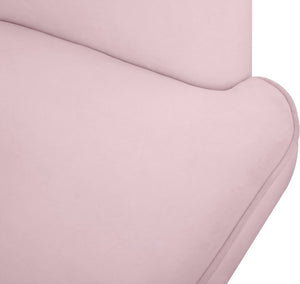 Rays Velvet / Engineered Wood / Iron / Foam Contemporary Pink Velvet Accent Chair - 27" W x 28.5" D x 30" H