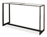 Ridged Iron Console Table, Large