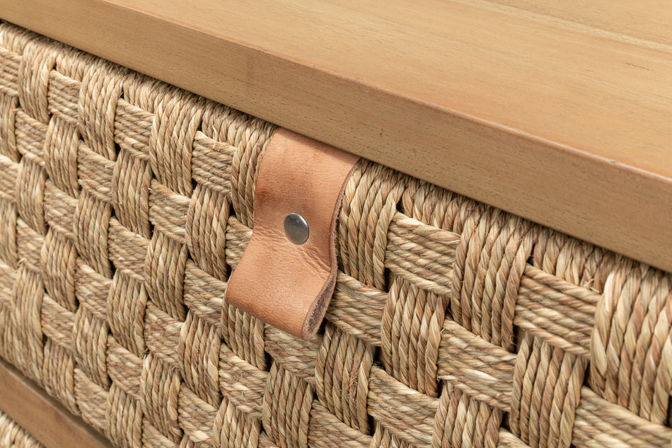 Woven Front Chest Of Drawers