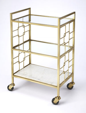 Butler Specialty Arcadia Polished Gold Bar Cart 5347402