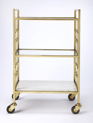 Butler Specialty Arcadia Polished Gold Bar Cart 5347402