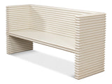 Stacked Bench, Antique White