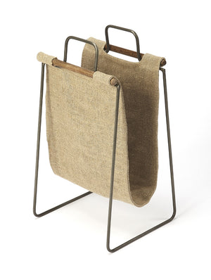 Butler Specialty Idaho Burlap & Metal Magazine Basket 5354140