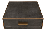 Shagreen Side Table, Antique Grey