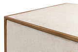 Shagreen Side Table, Osprey White