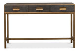 Shagreen Console Table, Antique Grey