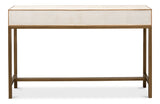 Shagreen Console Table, Osprey White