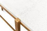 Shagreen Console Table, Osprey White