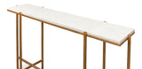 Shagreen Console Table, Osprey White