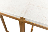 Shagreen Console Table, Osprey White