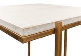 Shagreen Side Table, Osprey White