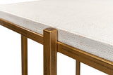 Shagreen Side Table, Osprey White