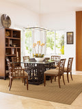 Ocean Club South Sea Dining Table With 84 X 48 Inch Glass Top