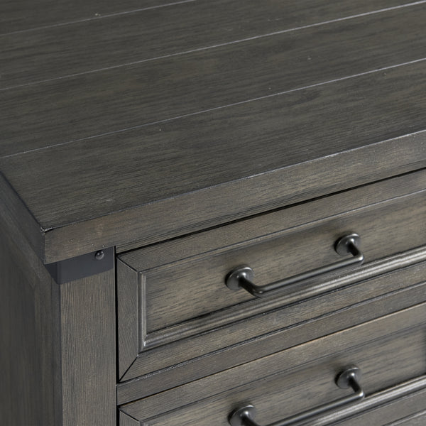 Intercon Foundry Home Entertainment Transitional Foundry Executive Desk FR-HO-6631ED-PEW-C FR-HO-6631ED-PEW-C