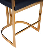 Butler Specialty Clarence Gold & Black Faux Leather Counter Stool 5377034