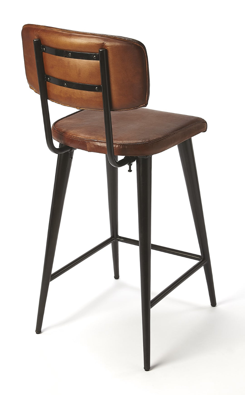 Butler Specialty Saddle Brown Leather Bar Stool 5378344
