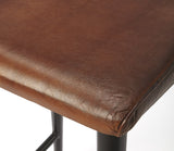 Butler Specialty Saddle Brown Leather Bar Stool 5378344