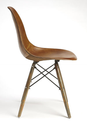 Butler Specialty Orson Brown Leather Side Chair 5379344