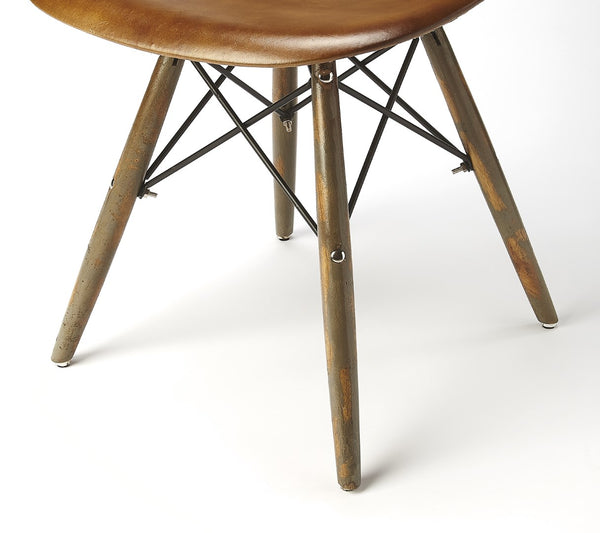 Butler Specialty Orson Brown Leather Side Chair 5379344