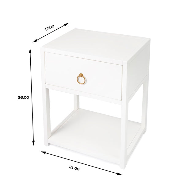 Butler Specialty Lark White End Table 5384304