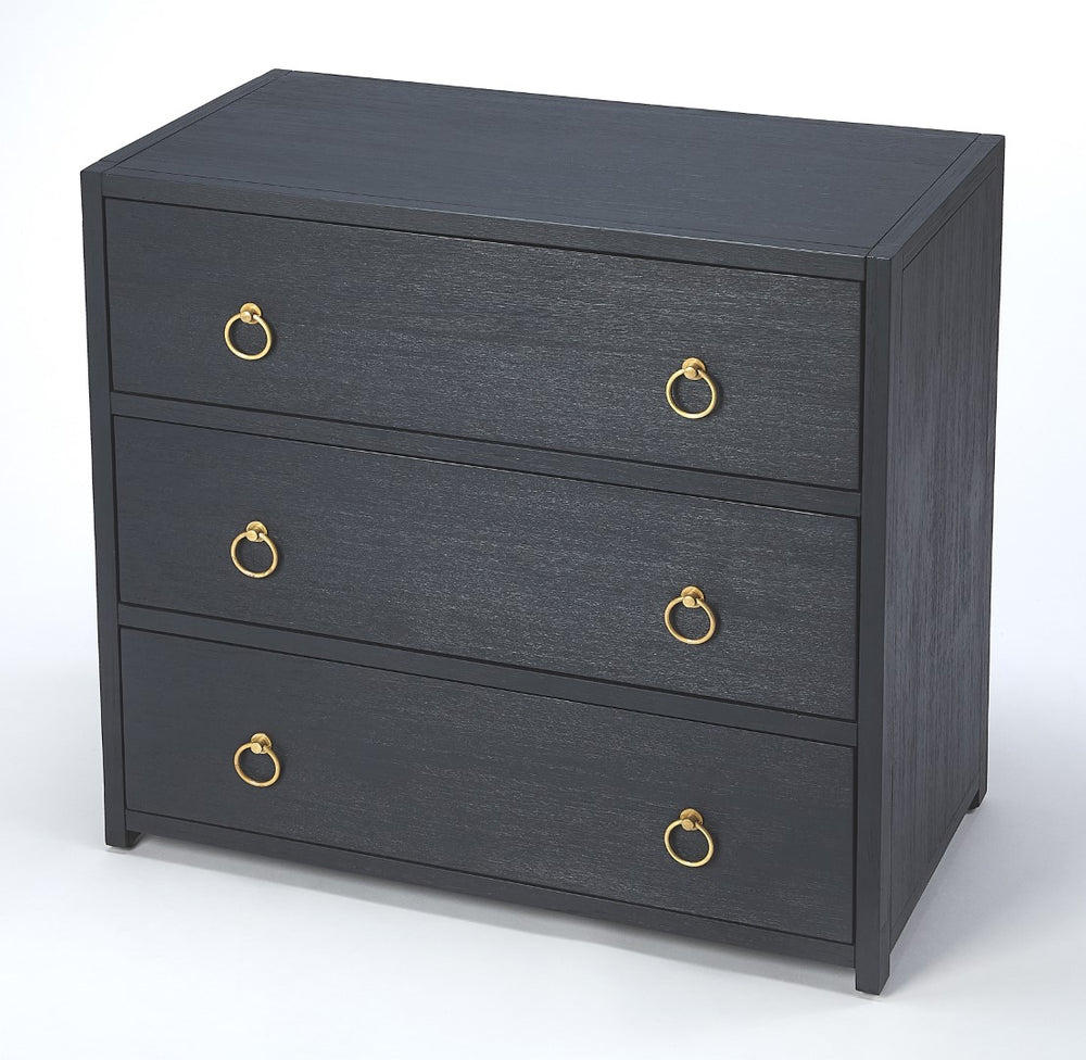 Butler Specialty Lark Navy Blue 3 Drawer Chest 5392291