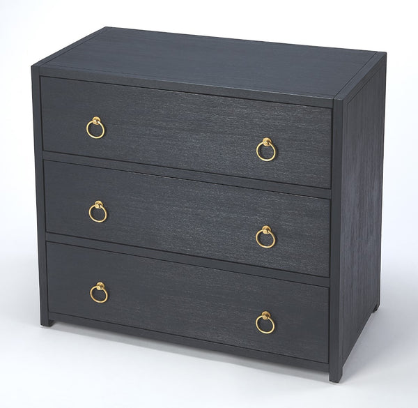 Butler Specialty Lark Navy Blue 3 Drawer Chest 5392291