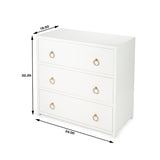 Butler Specialty Lark White 3 Drawer Chest 5392304