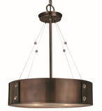 4-Light Roman Bronze/Ebony Oracle Dinette Chandelier