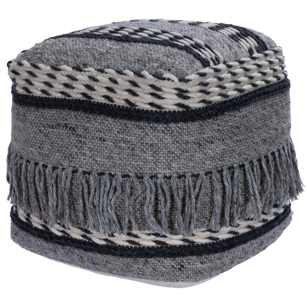 Butler Specialty Brynn Square Gray Pouffe 5396266