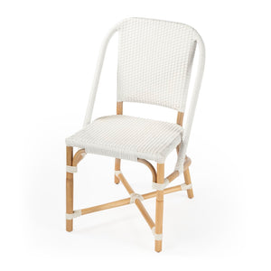 Butler Specialty Tenor White & Black Rattan Side Chair 5398304